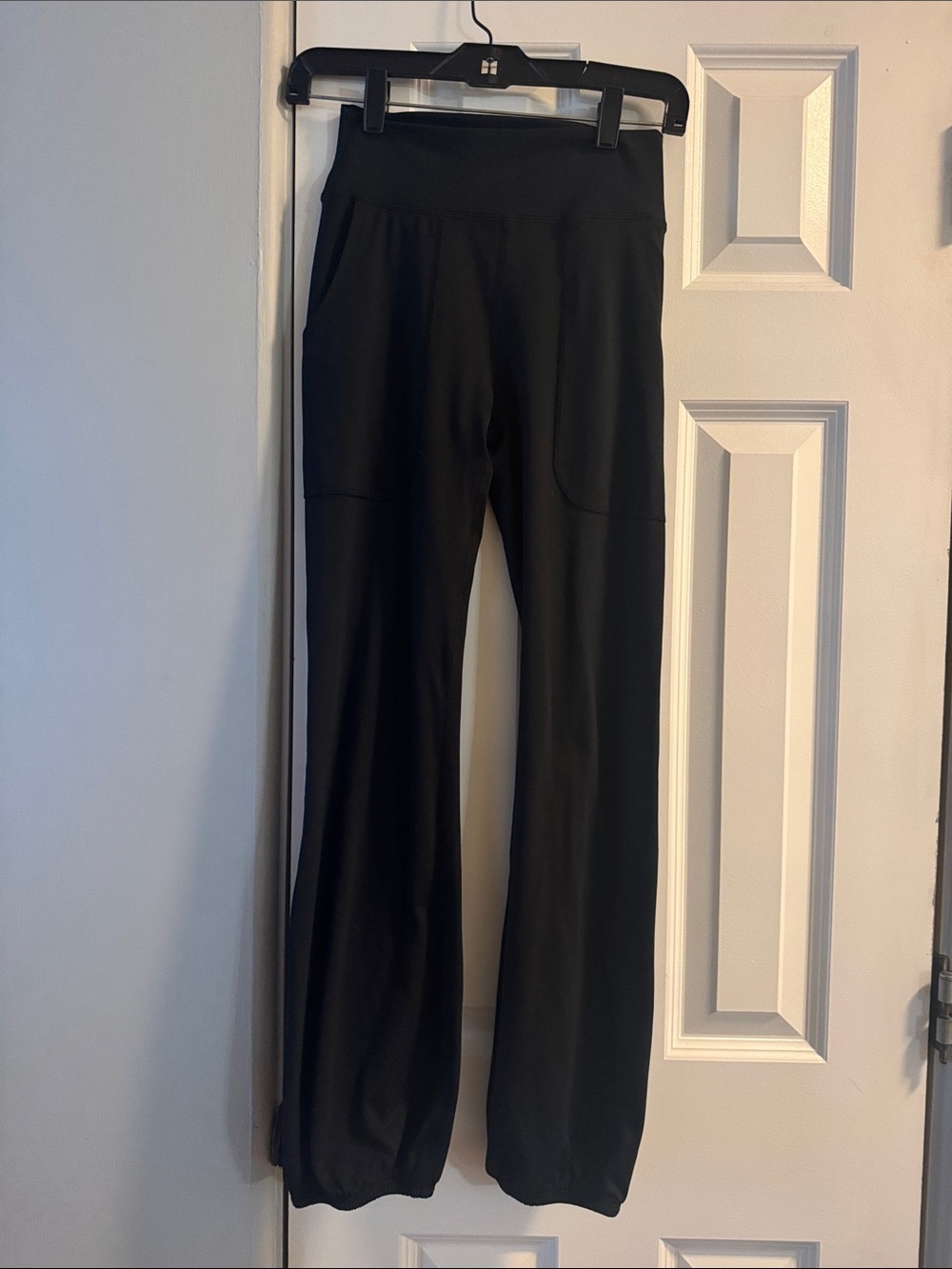 Mono B Black Track Pants with Wide Waistband